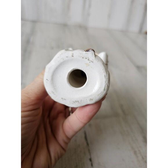 Lefton vintage geisha lady fan statue figurine rhinestone Japanese - Picture 8 of 8